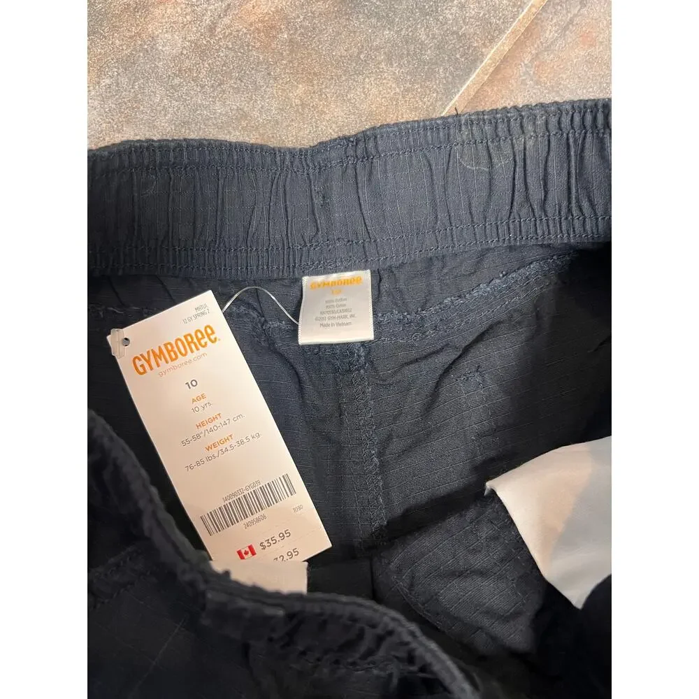 Gymboree boys blk cargo pants size 9/10